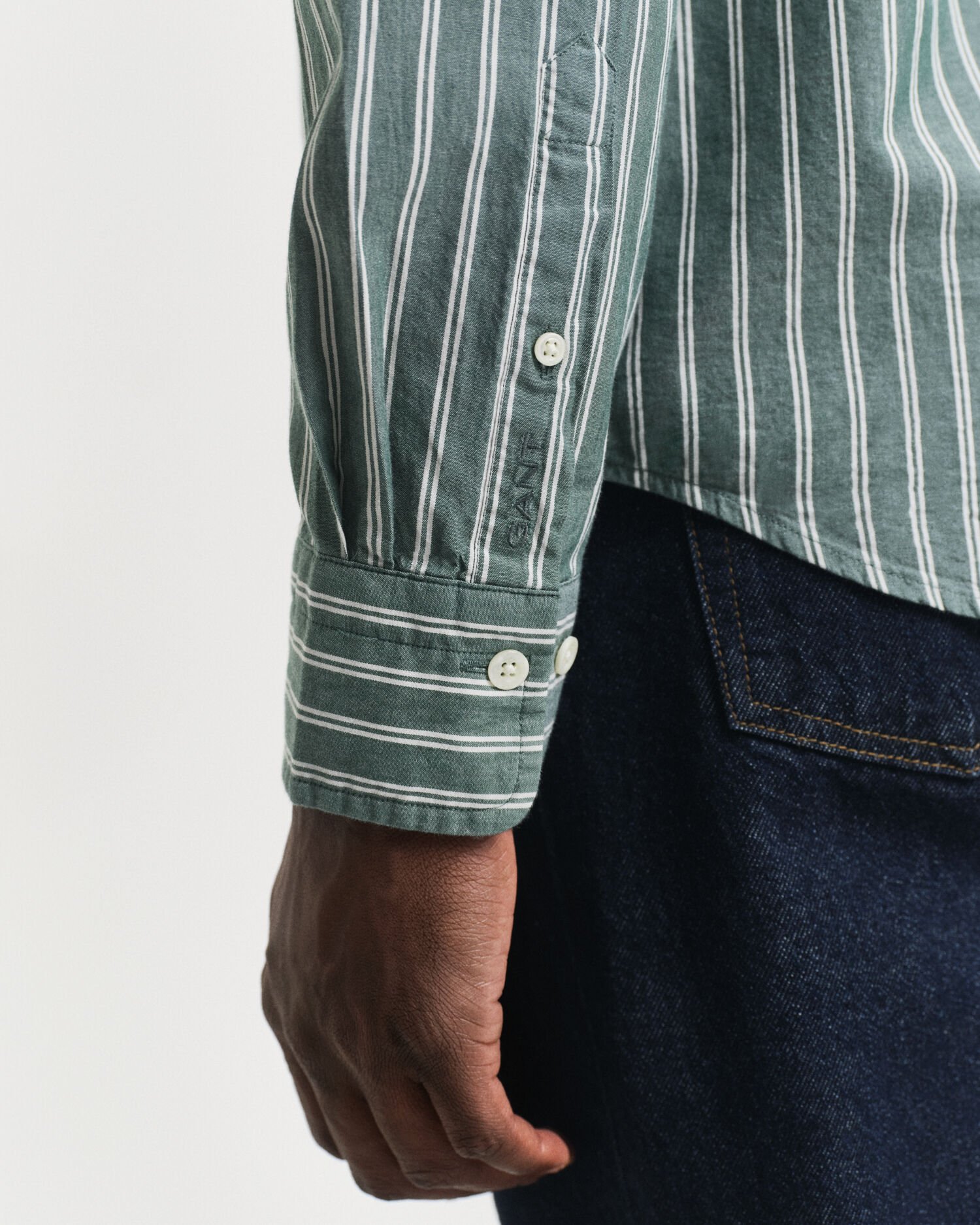 Regular fit Archive poplin skjorte med striber