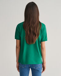 Teens kontrastfarvet piqu&eacute; poloskjorte