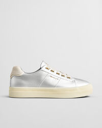 Avona metalliske l&aelig;dersneakers