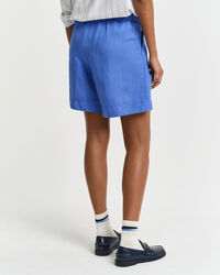 Relaxed fit pull-on shorts i hørblanding