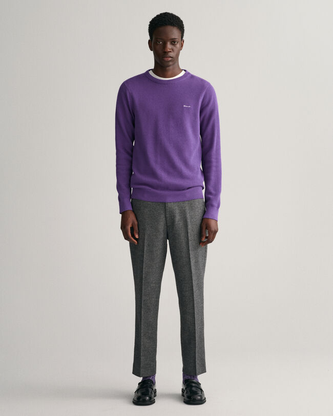 Tilspidsede sildebensmønstrede bukser