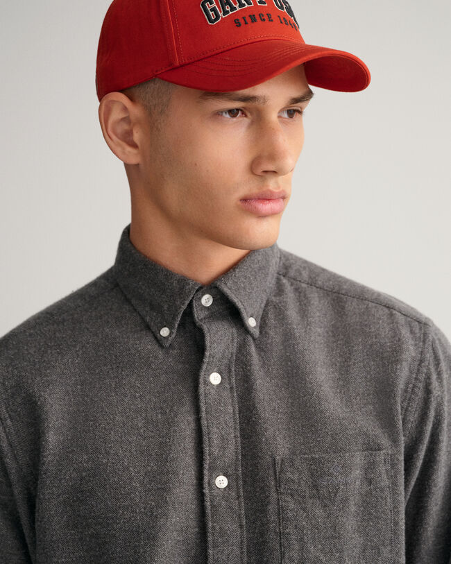 Regular fit sildebensmønstret skjorte