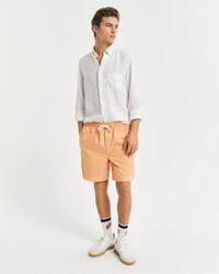Regular fit Sunfaded shorts med løbesnor