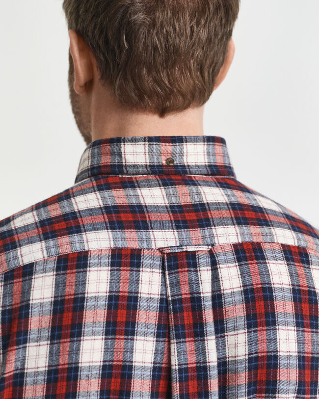 Regular fit ternet Windblown flannelskjorte