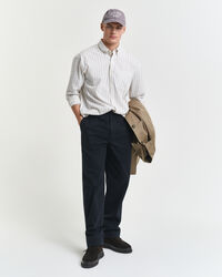 Relaxed fit Luxury Oxford skjorte med striber