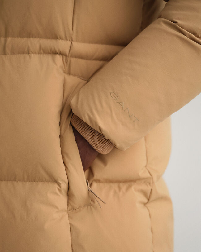 Dunfrakke i fuld længde