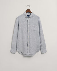 Regular fit stribet skjorte af h&oslash;r