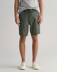 Relaxed fit shorts af h&oslash;r med l&oslash;besnor