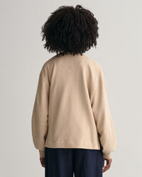 Logo sweatshirt med voluminøse ærmer