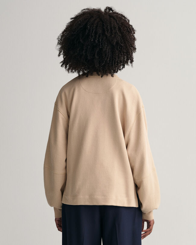 Logo sweatshirt med voluminøse ærmer