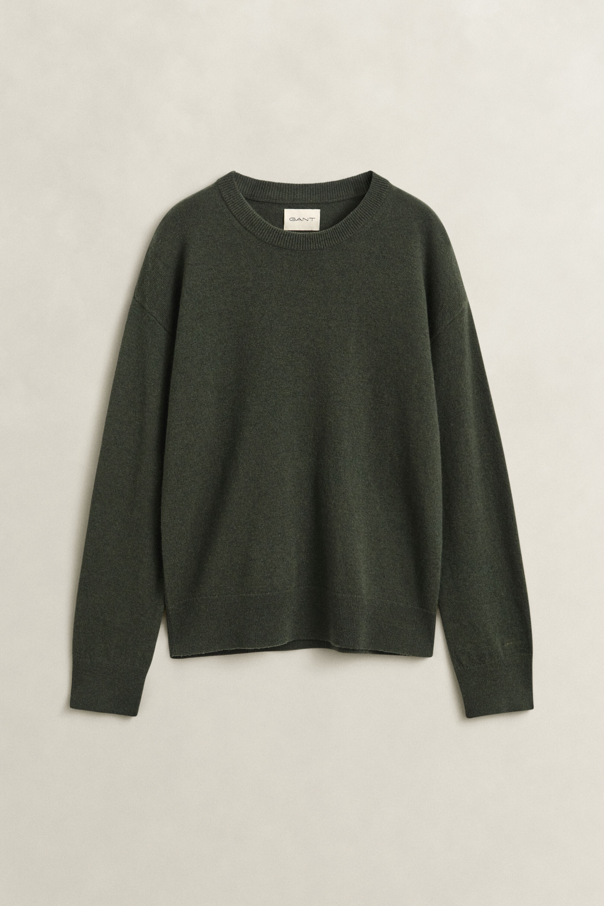 Crewneck sweater i ekstra fin lammeuld