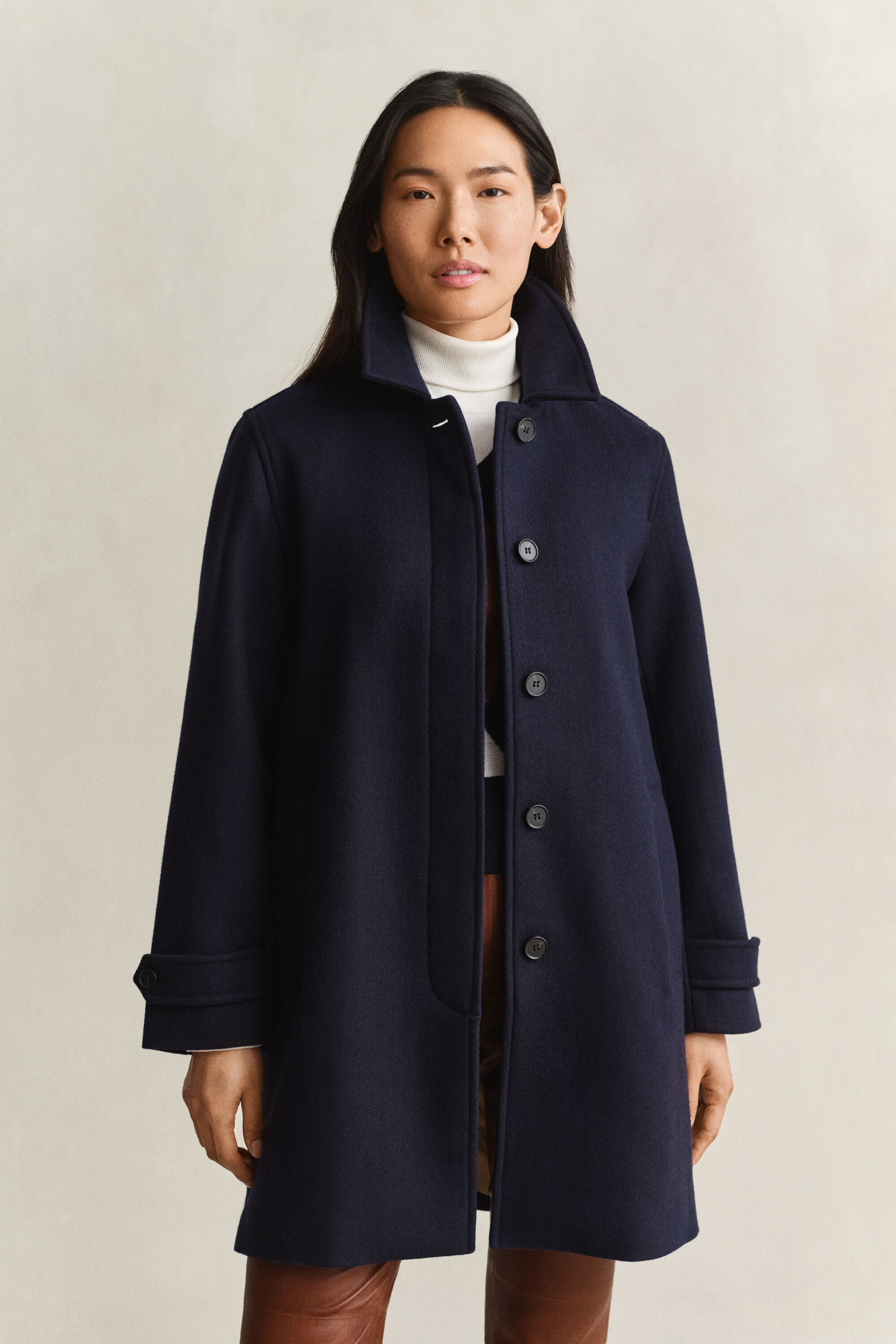 Car Coat af uldblanding