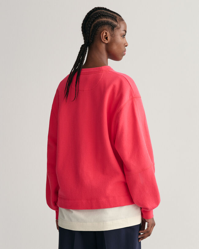 Logo sweatshirt med volumin&oslash;se &aelig;rmer