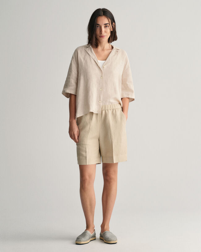 Relaxed fit pull-on shorts i h&oslash;rblanding