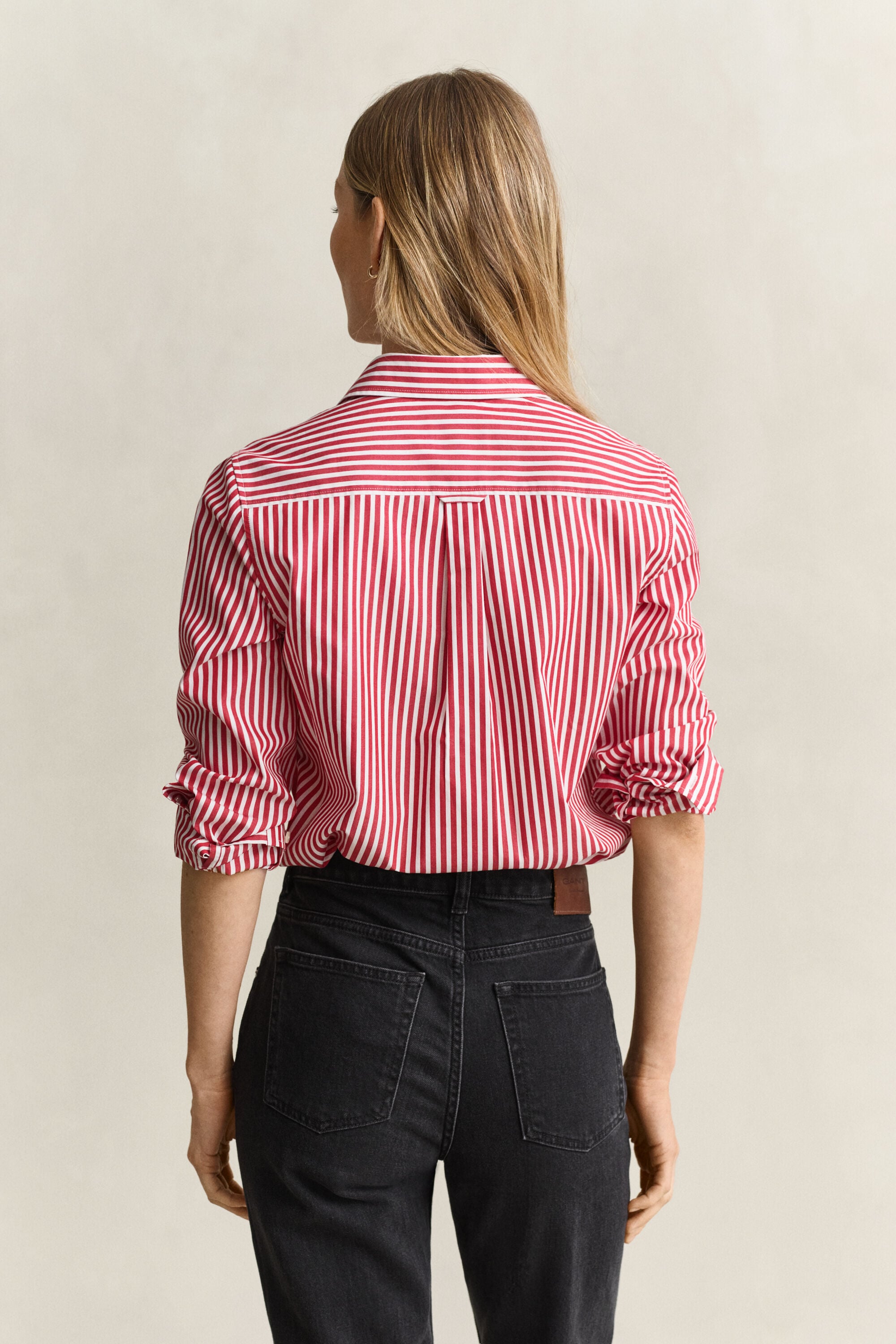 Classic Regular poplin skjorte med striber