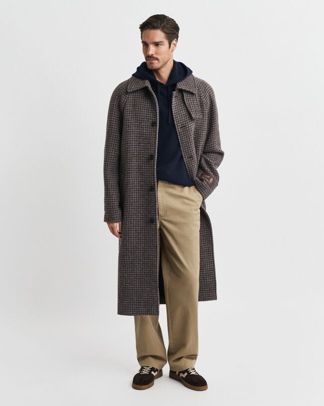 Hættetrøje i kashmirblanding