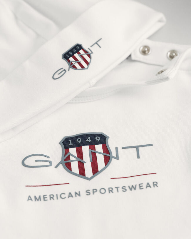 Baby Archive Shield bodysuit og beanie