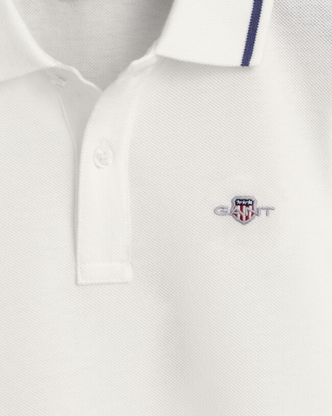 Kids Shield piqu&eacute; poloskjorte med striber