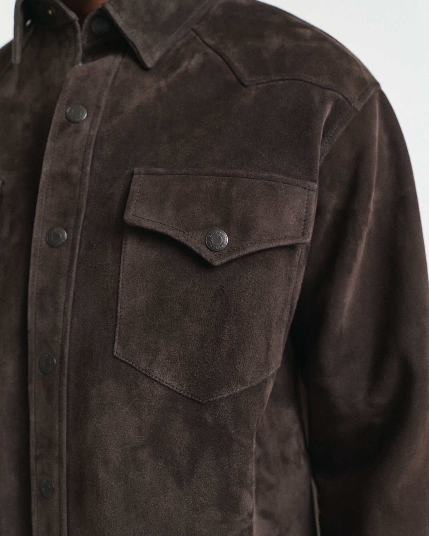 Relaxed fit Rodeo-skjorte i ruskind