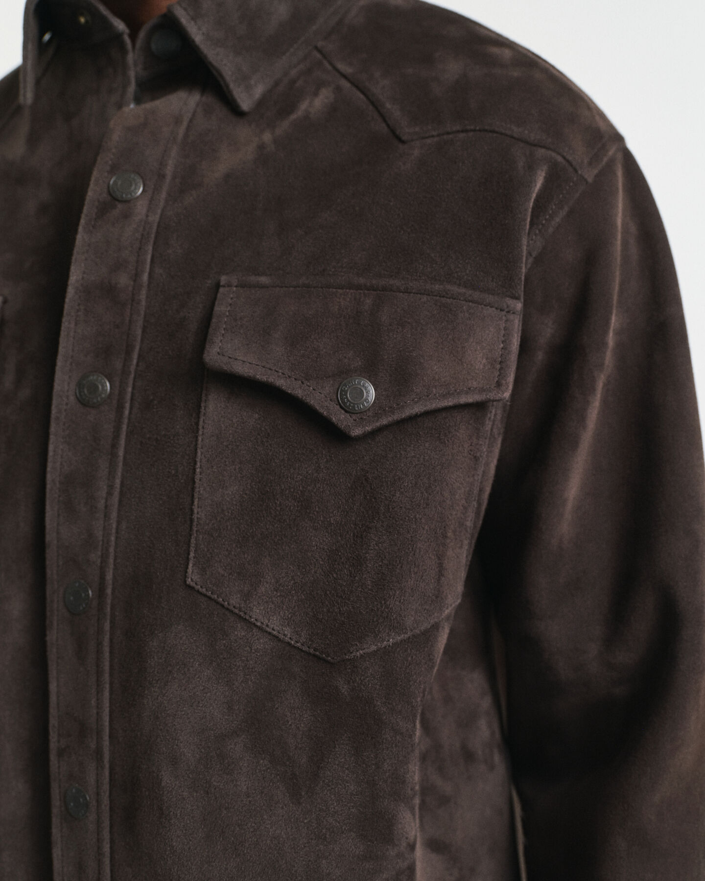 Relaxed fit Rodeo-skjorte i ruskind