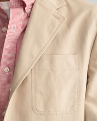 Regular fit blazer af bomuld