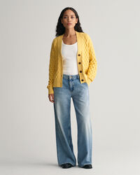 Tekstureret strikket cardigan