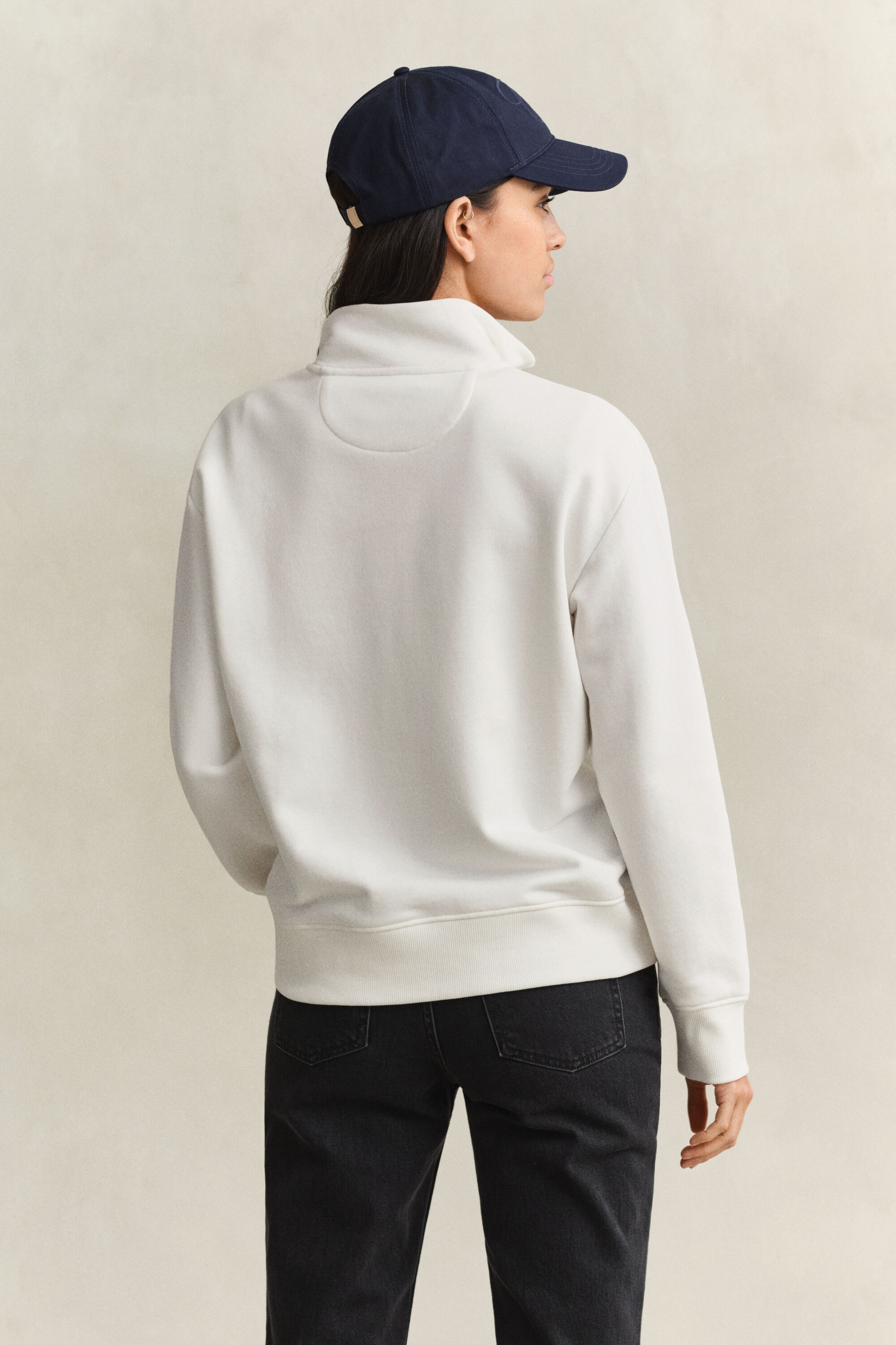 Shield sweatshirt med halv lynlås