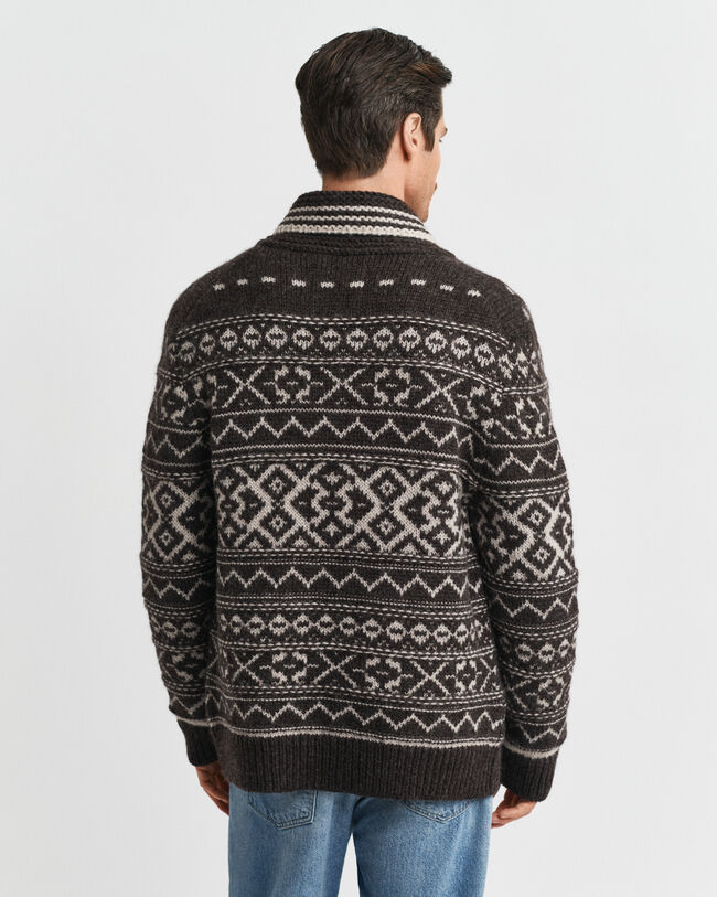 Cardigan i jacquard