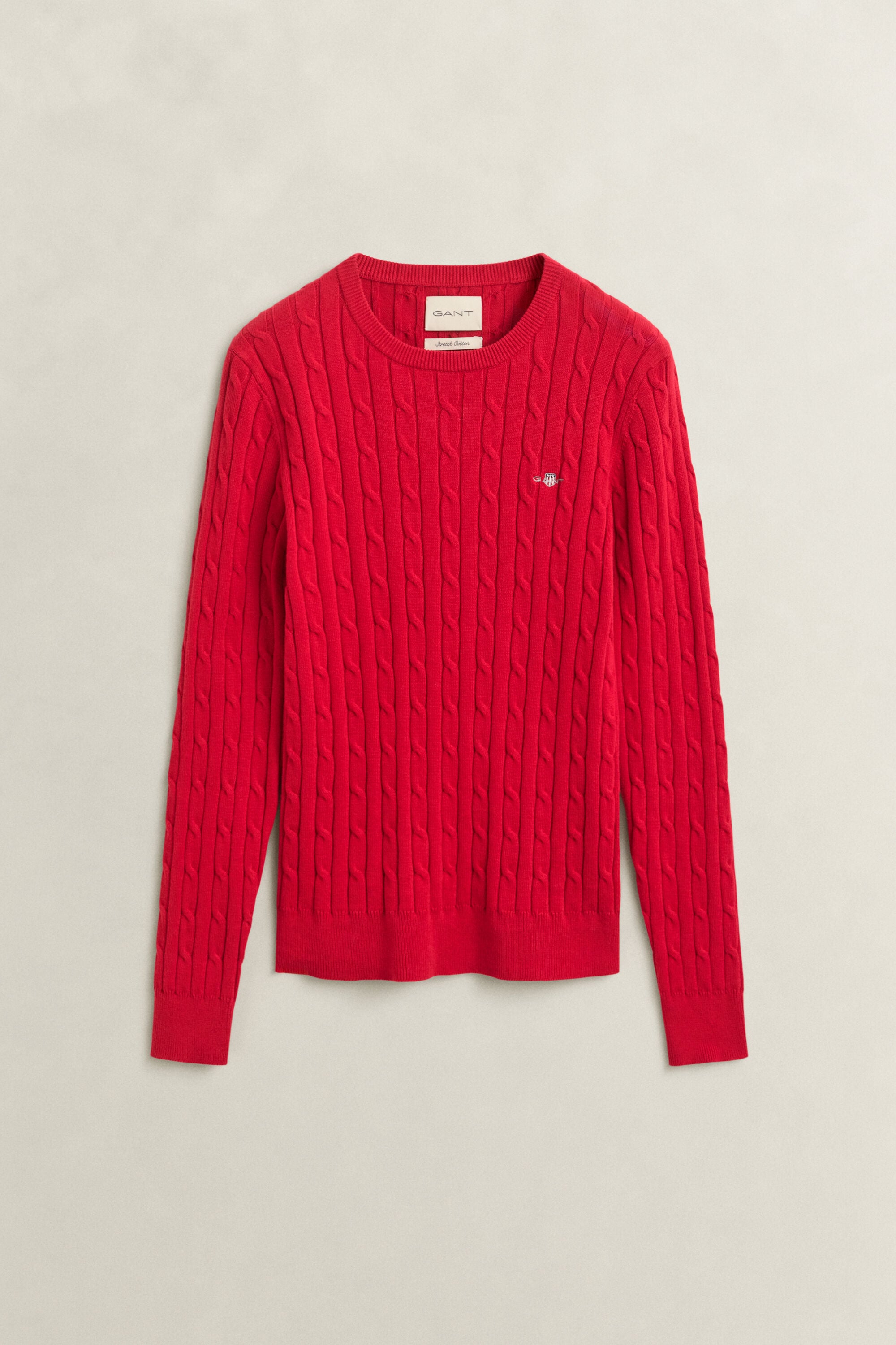 Classic sweater med kabelstrik