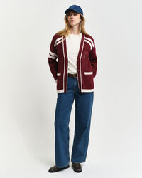 GANT Varsity cardigan med V-hals