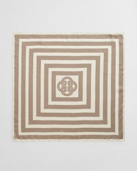 Silket&oslash;rkl&aelig;de med stribet tryk