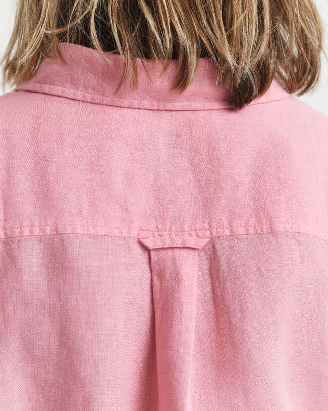 Skjortekjole af h&oslash;r med korte &aelig;rmer