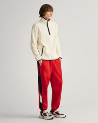 Let fleece sweater med halv lynlås