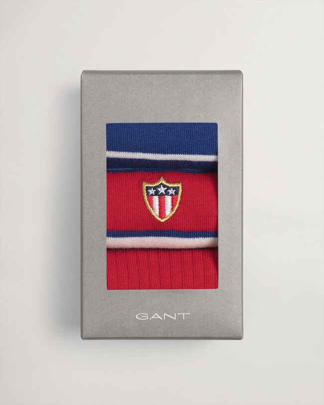 3-Pack Banner Shield sokker med gave&aelig;ske