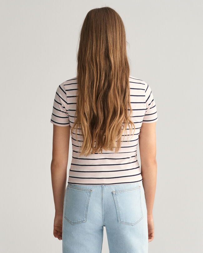 Teen Girls T-shirt med striber