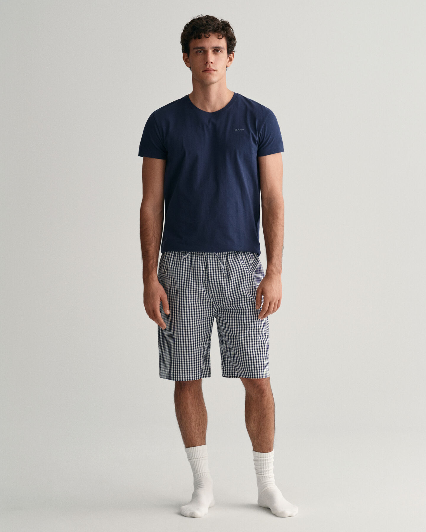 Gingham Checked Pajama Shorts