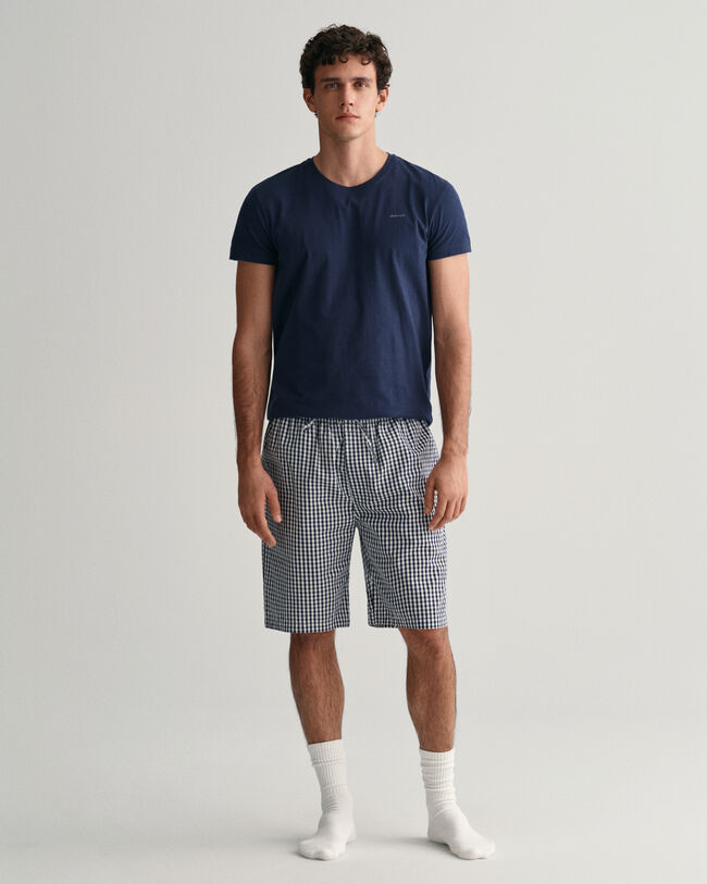 Gingham Checked Pajama Shorts