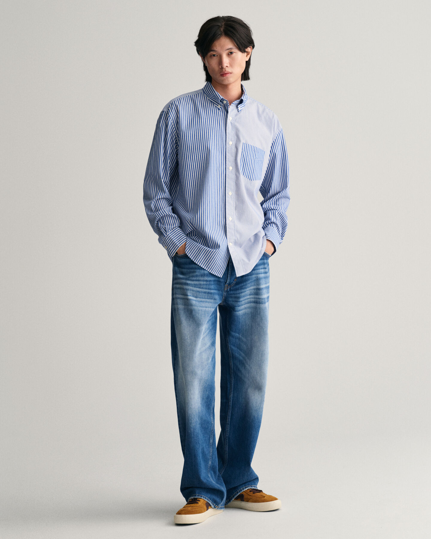 Relaxed fit Dragon Crest poplin skjorte