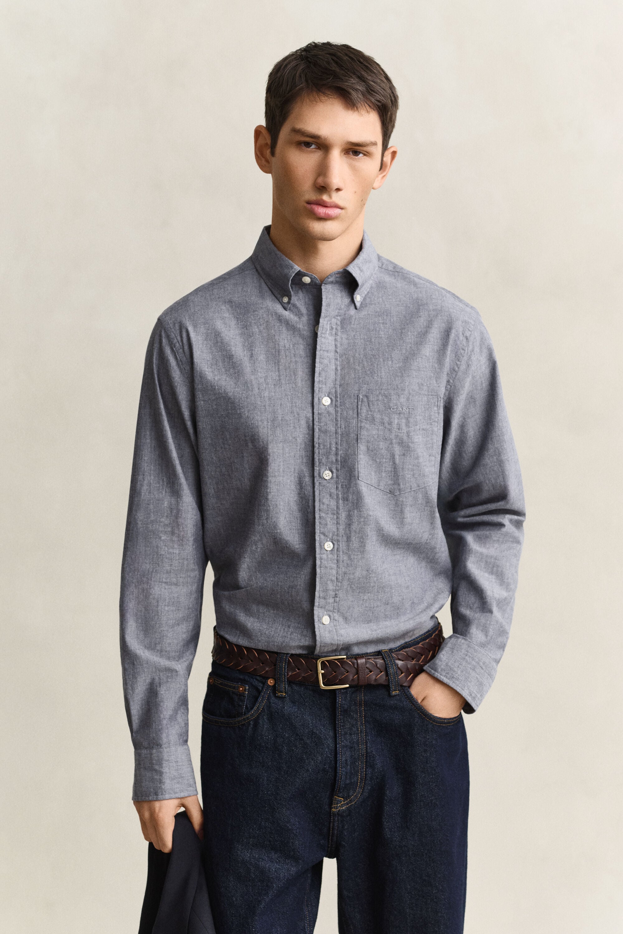 Mélange Archive poplin skjorte