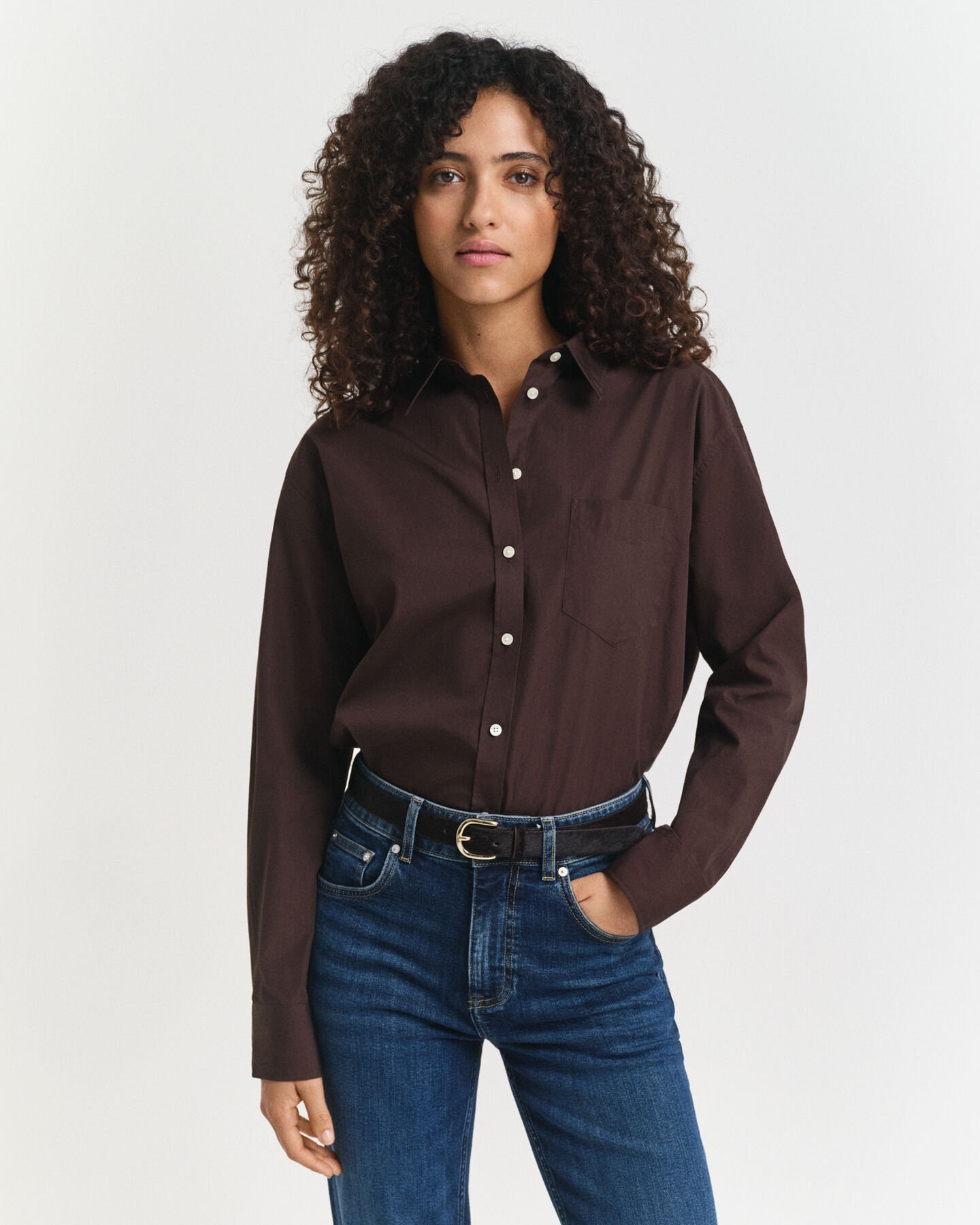 Relaxed Fit klassisk poplin-skjorte