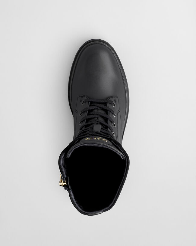 Aligrey læderstøvler med snører