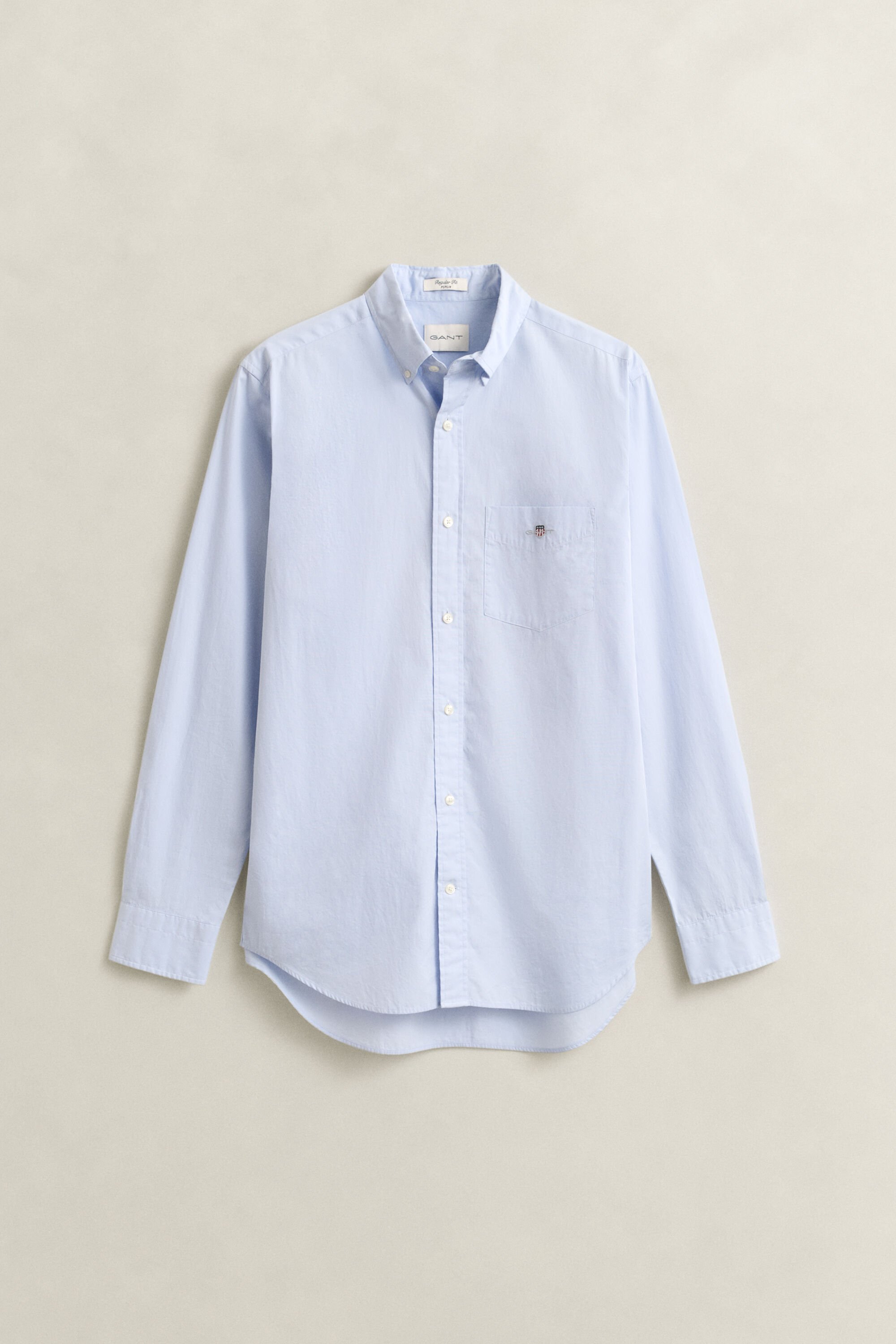 Regular fit klassisk poplin-skjorte