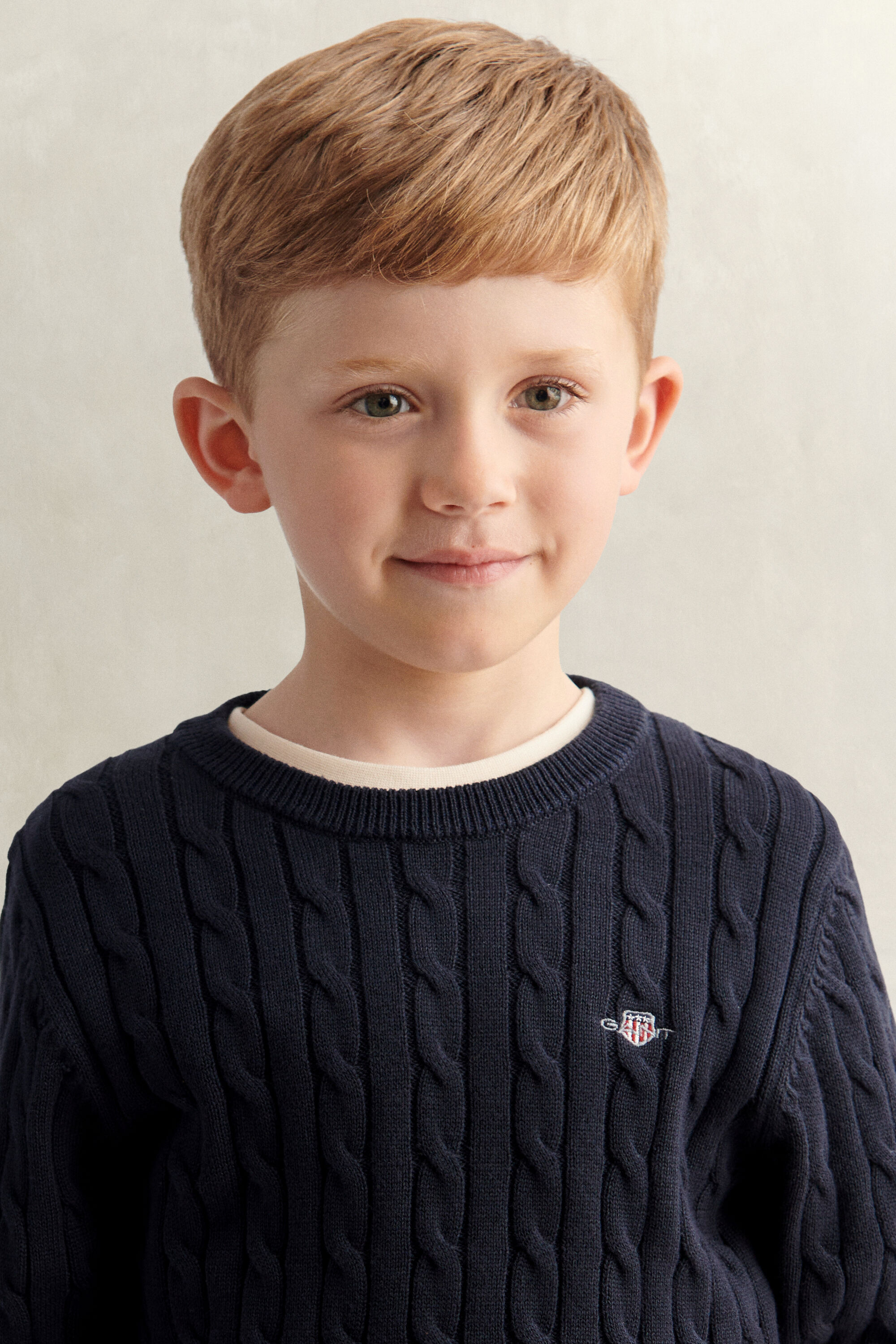 Boys Shield kabelstrikket sweater