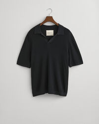 &Aring;ben strikket polosweater