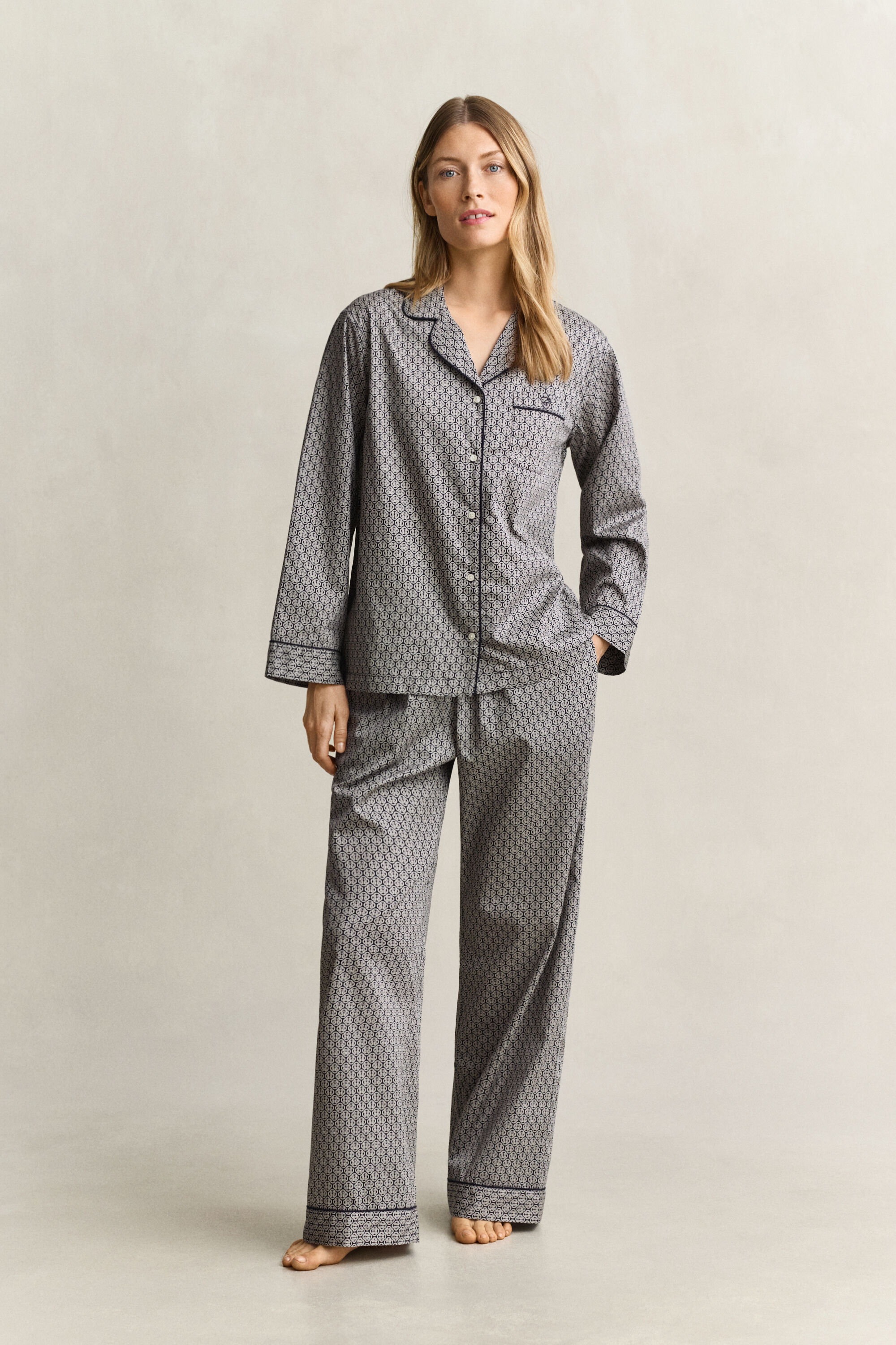 Pyjamassæt med print