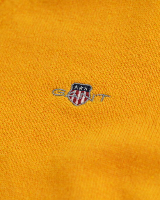 Sweater med V-hals af ekstra fin lammeuld