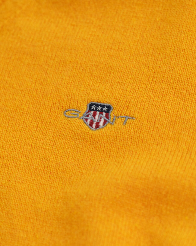 Sweater med V-hals af ekstra fin lammeuld