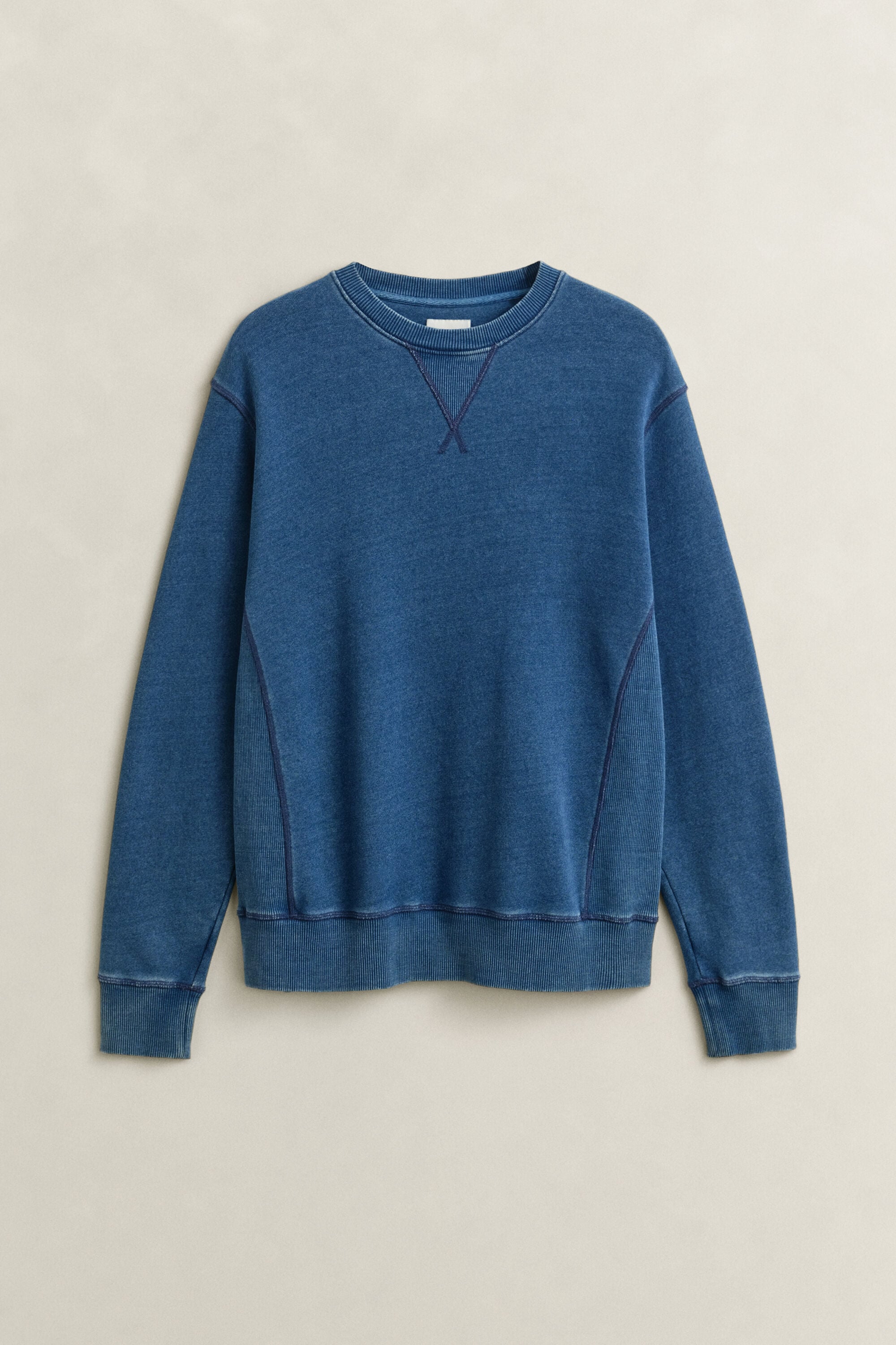 Indigo sweatshirt med crewneck
