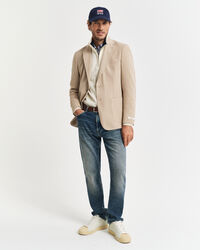 Slim fit tofarvet jersey blazer