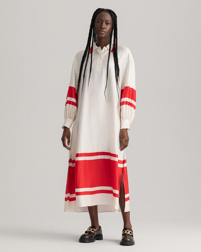 Stribet Detail kjole